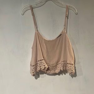 Blush pink crop top